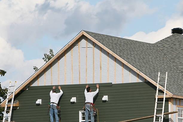 Professional Emergency Siding Repair technician working in Avon, OH